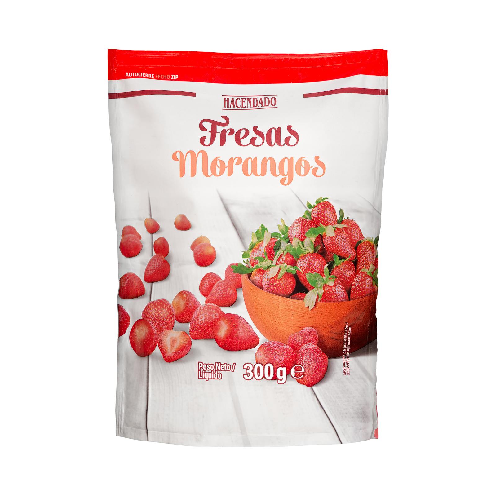 Fraises entières surgelées Hacendado