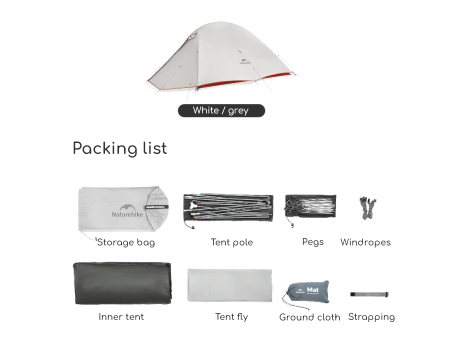 Naturehike Cloud Up 1 PRO tent - White