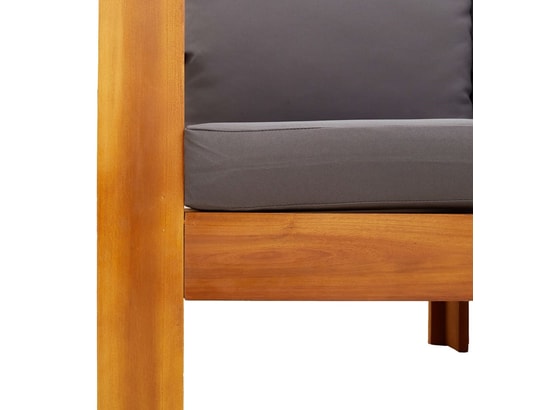 VIDAXL - Salon extérieur Salon de jardin avec coussins 5 pcs bois d'acacia solide