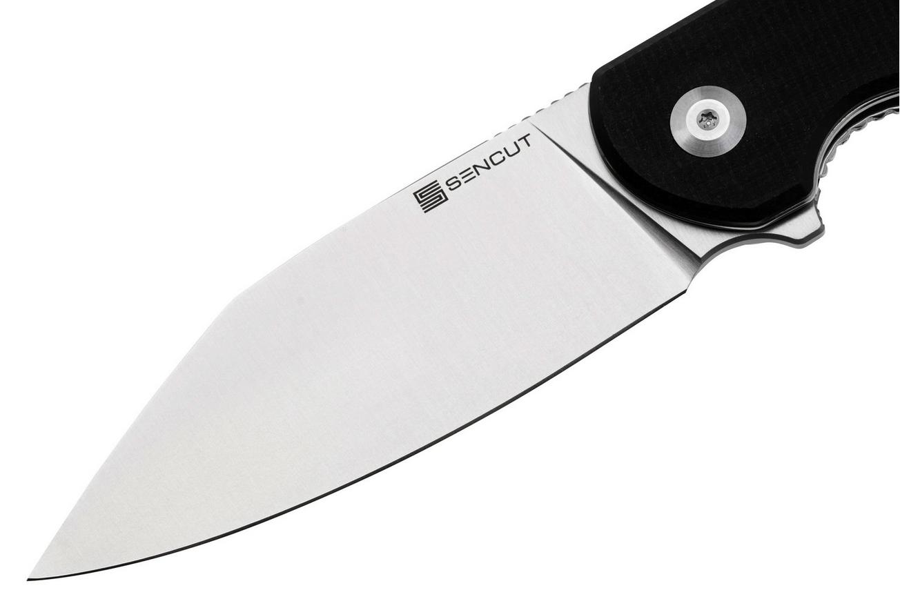 Sencut Omniform S23064-2 Satin, Black Canvas Micarta, zakmes