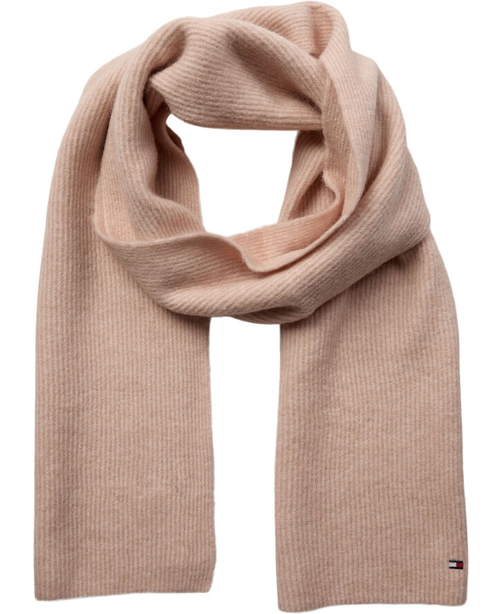 Tommy Hilfiger ESSENTIAL FLAG FUZZY SCARF Pink bloom