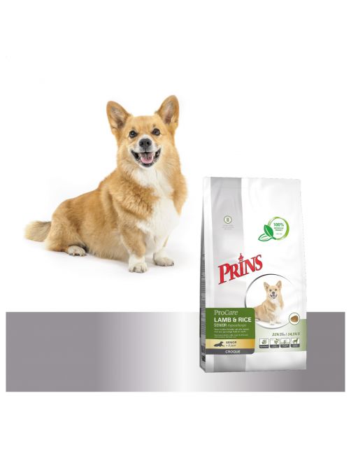 Prins Procare Croque Senior Lam&Rijst - Hondenvoer