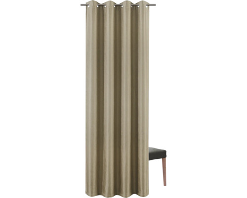 Sjaal met oogjes Wave taupe 140x280 cm