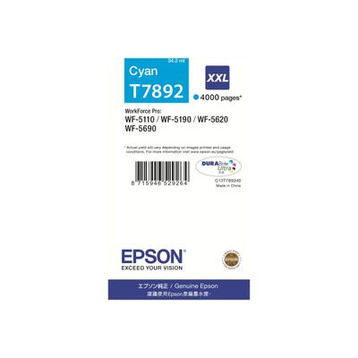 Epson T7892 - cyan - cartouche d'encre originale