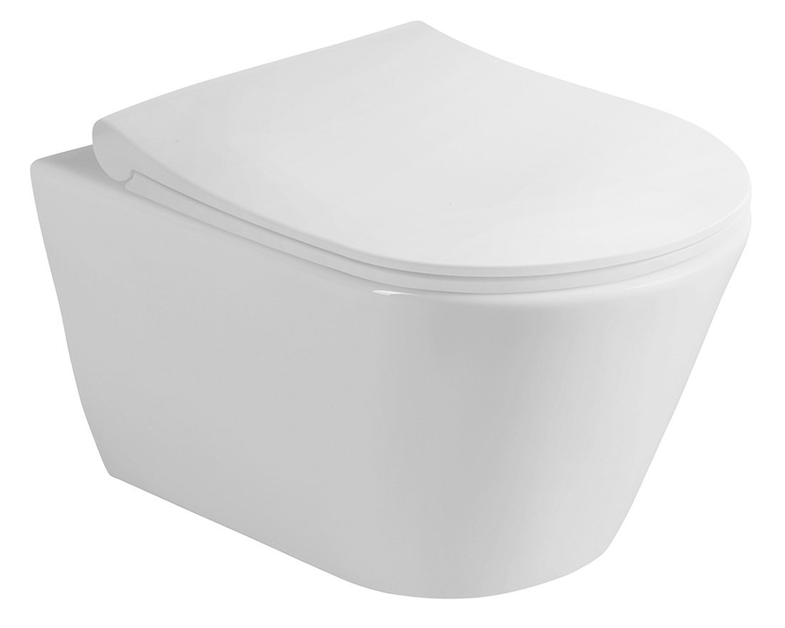 Sapho Avva randloos toilet met bidetspoeler wit