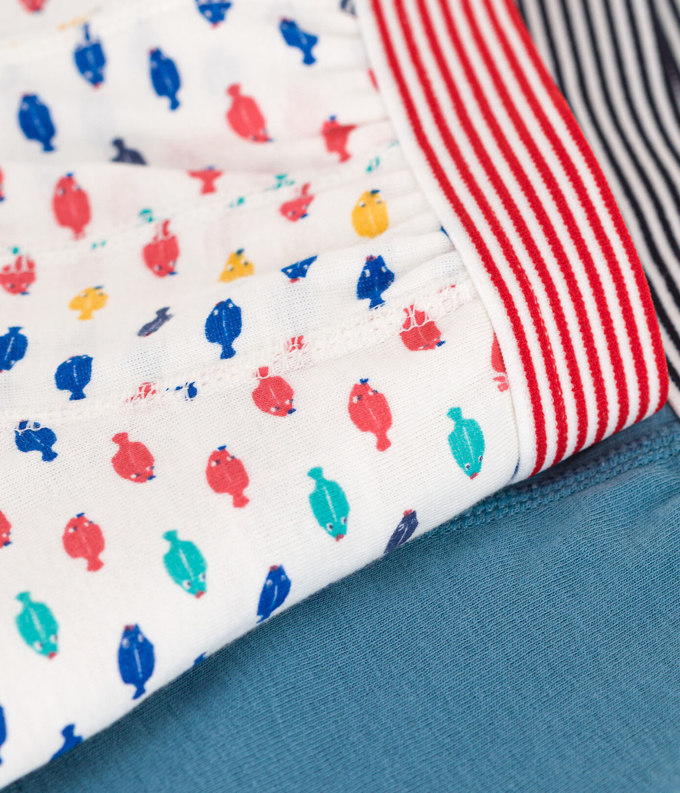 Lot de 2 boxers animaux marins en coton petit garçon