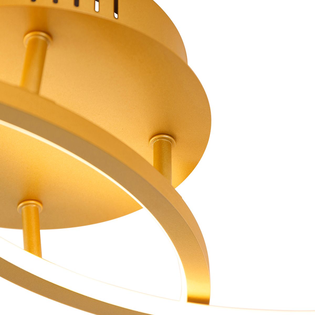 Plafondlamp goud 78 cm incl. LED 3 staps dimbaar - Rowin