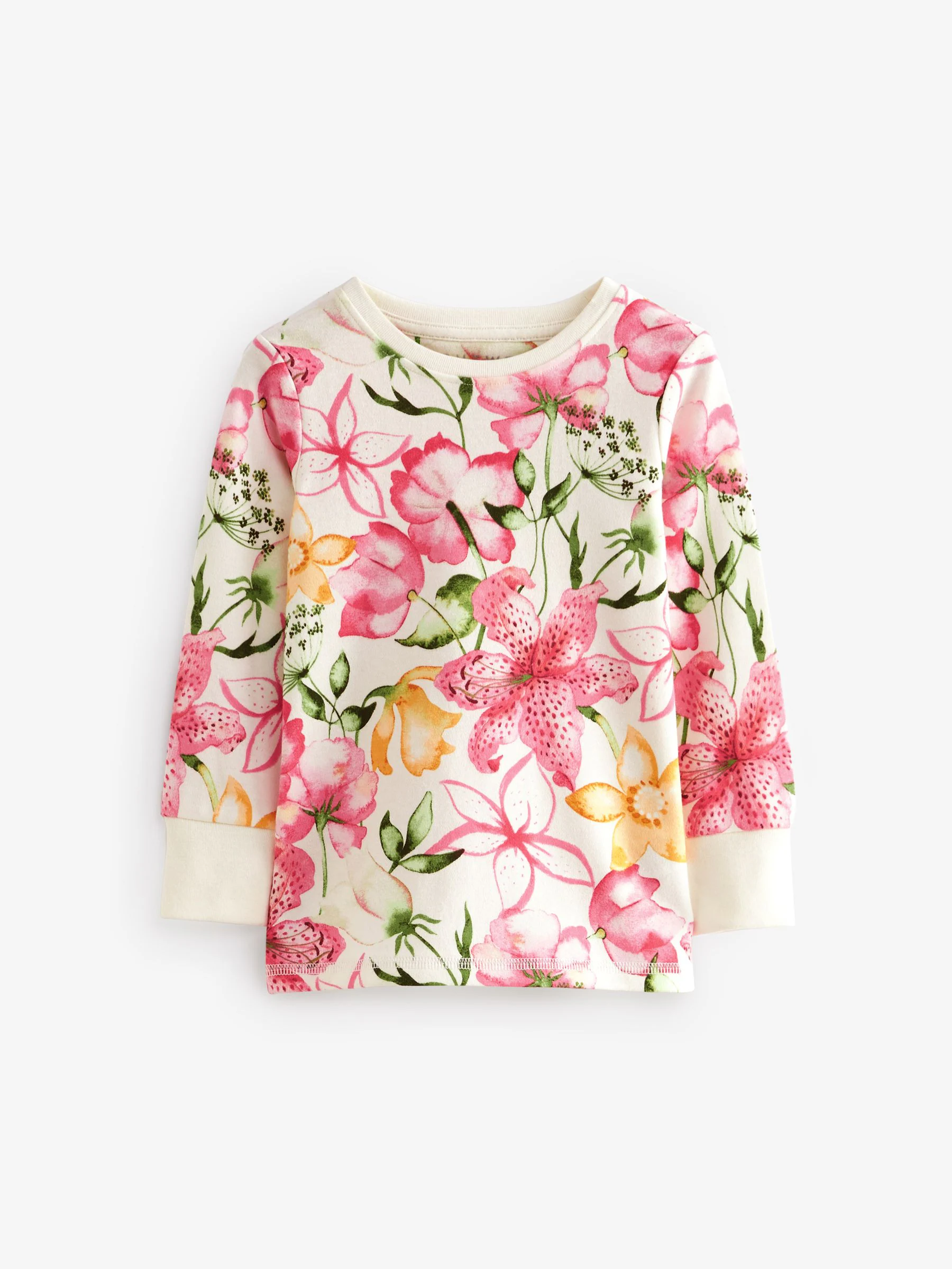 Roze/crème sprookjesfiguur - Knus pyjama met lange mouwen 3 Pack (9maanden -12jaar)