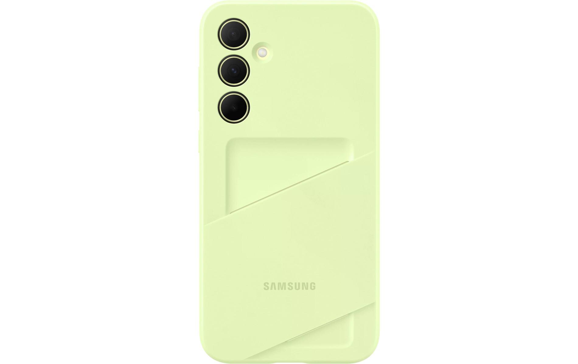 Back Cover Card Slot Galaxy A35 5G LimeSchlanke Schutzhülle mit Kartenfach für das Samsung Galaxy A35 5G