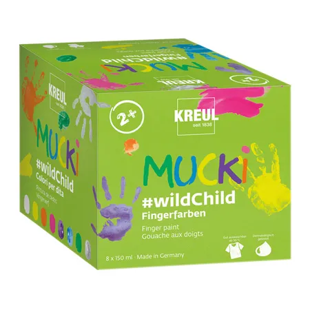 MUCKI Fingerfarben #wildChild 8 x 150ml