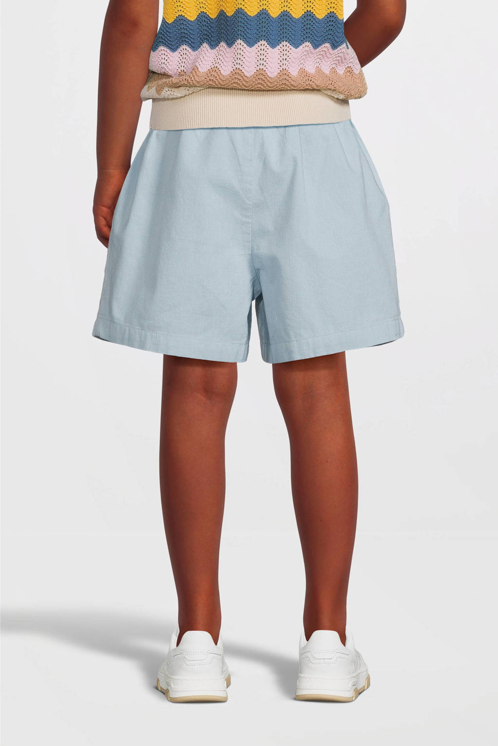 NAME IT casual short NKFFALINNEN lichtblauw