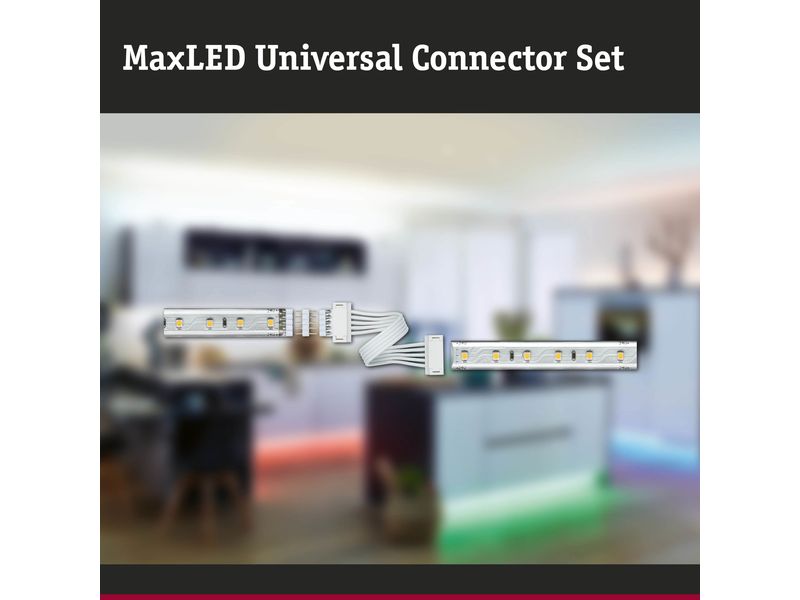 Paulmann Universal-Verbinder MaxLED, 2 Stück Zum Verbinden von gekürzten und ungekürzten MaxLED-Strips