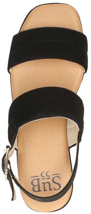Sub55 Sandalen Hak zwart