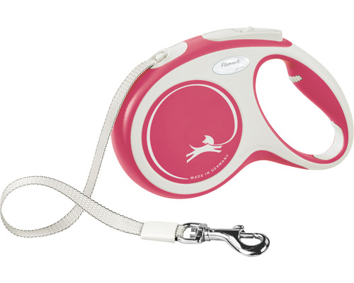 Flexi Comfort hondenriem, riemmaat M, tot 25 kg, 5 m, rood