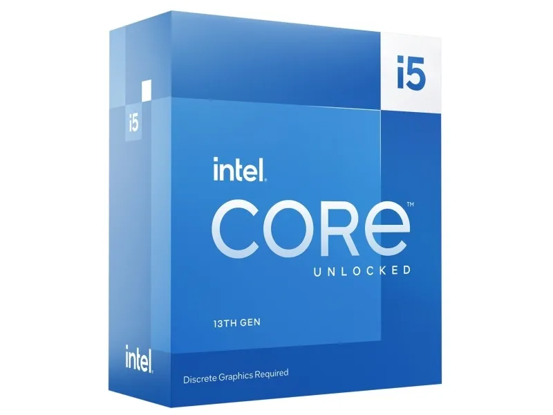 Intel® Core™ i5-13600KF (Raptor-Lake)- 14-Core (6 P-kerner & 8 E-kerner) - 20 tråde - 3,9 GHz (Op til 5,1 GHz) - LGA1700-Socket - Box (Uden køler)
