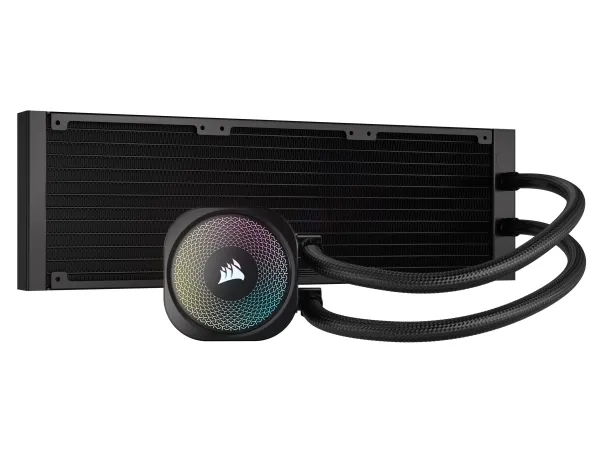 CORSAIR Nautilus 360 RS ARGB - Processors flydende kølesystem - Radiatorstørrelse: 360 mm - (for: LGA1851, LGA1700, AM5, AM4) - kobber - 120 mm