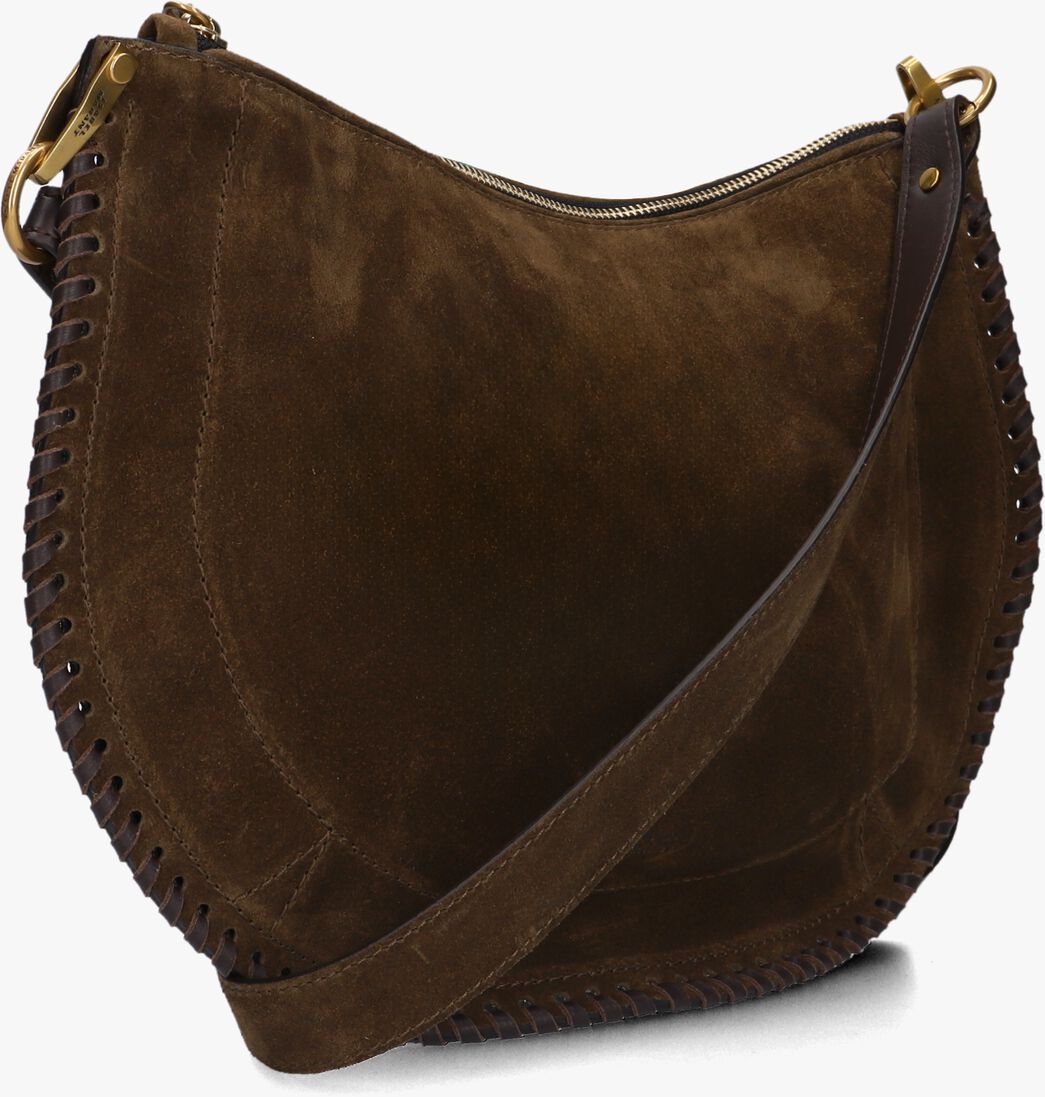 bruine isabel marant handtas oskan sof zip-gz 25pbf0066fb