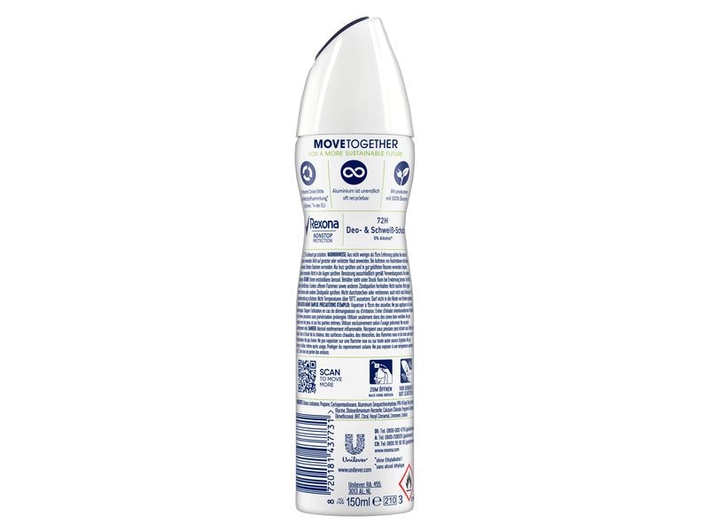 Rexona Deo Spray Nonstop Protection Stress Control 150 ml Anti-Transpirant Spray wirksam auch bei Stresssituationen