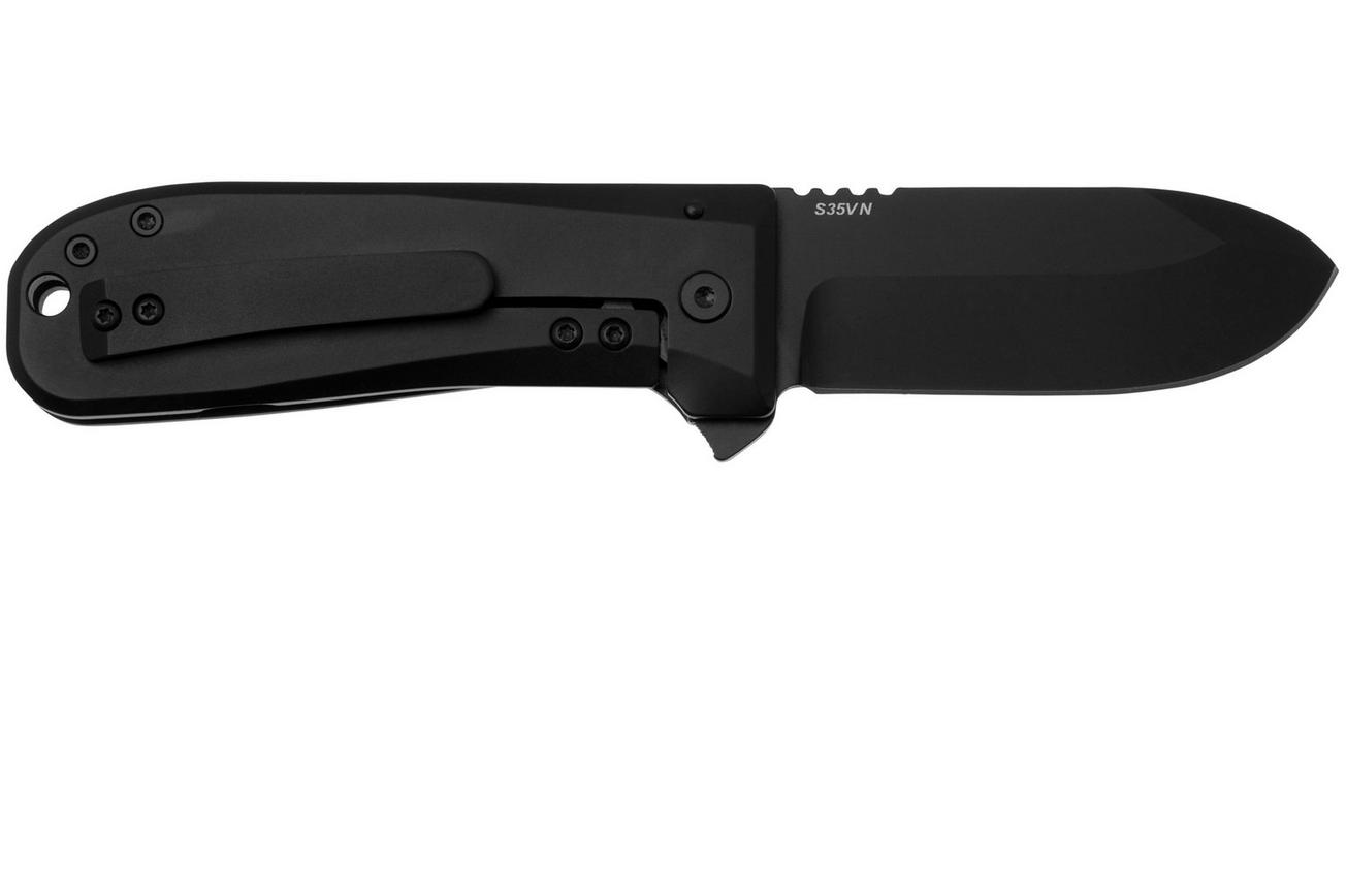 WESN Allman Blacked Out SN04-5, CPM S35VN, Titanium, zakmes
