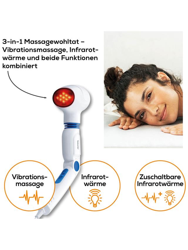 Massagegerät infrarot, Vibration, drehbar