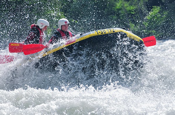 Rafting in Sautens als Abenteuergeschenk