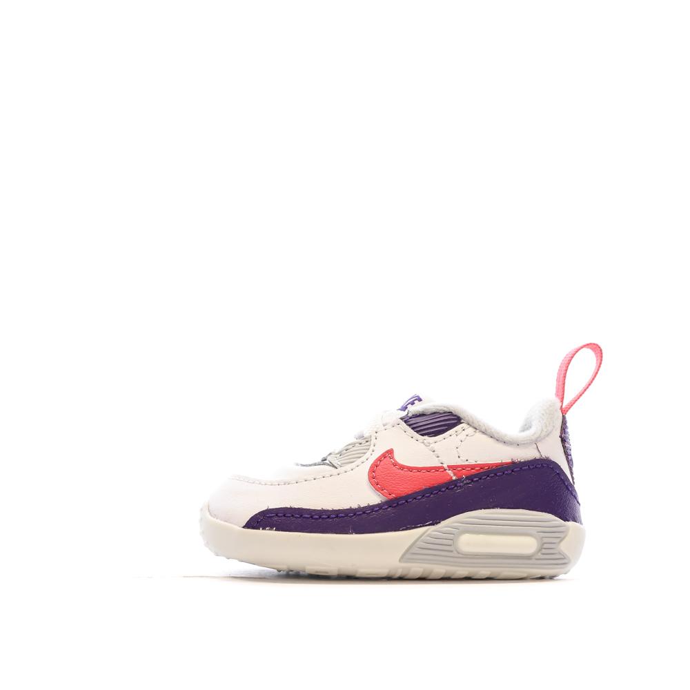 Nike Baskets Blanches/Violet Garçon Nike Max 90