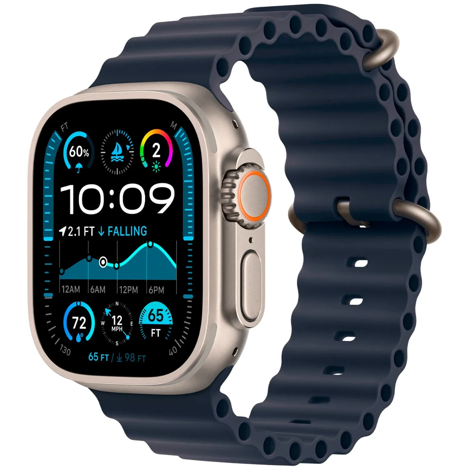Apple Watch Ultra 2 GPS + Cellular 49mm Natural Titanium Ocean Band MX4D3