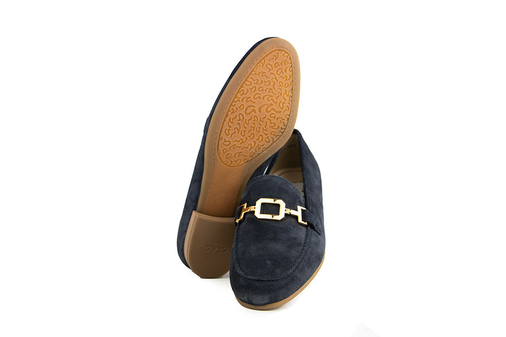 Ara Loafer Bit Blau Kalbvelour