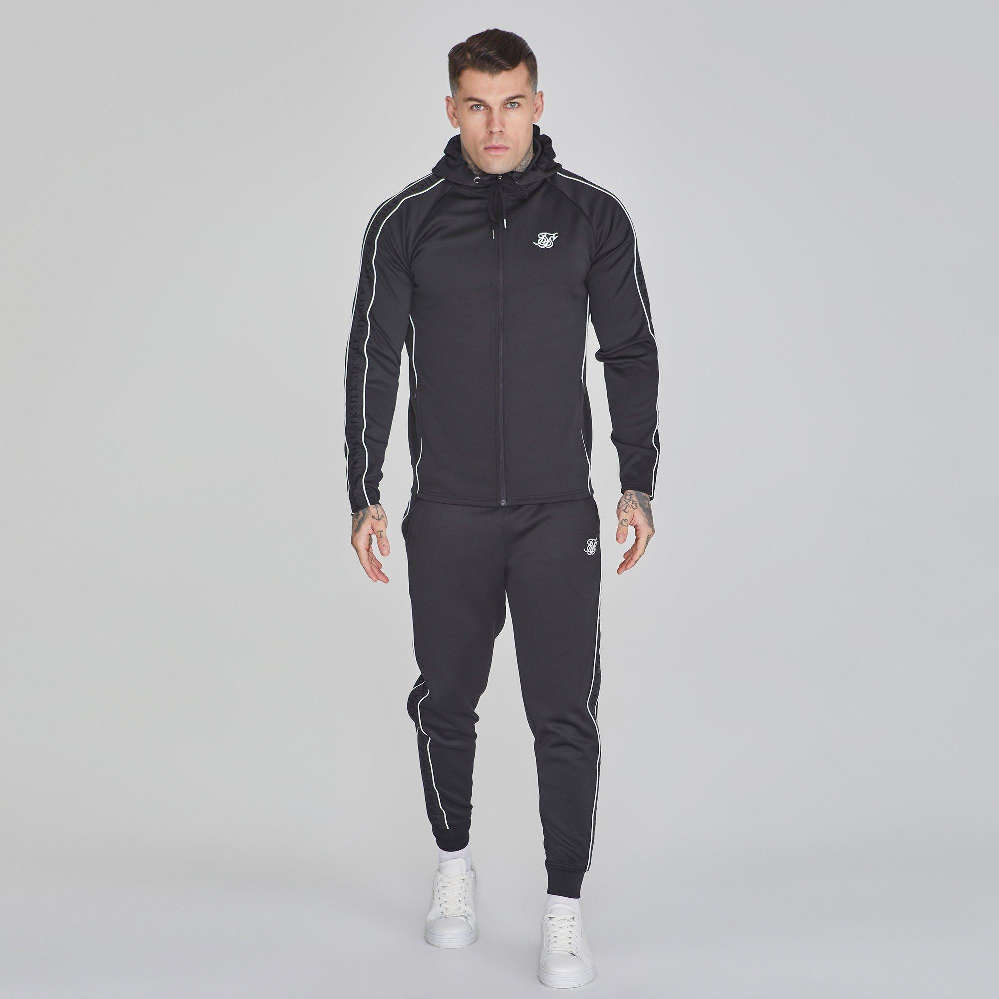 SikSilk Hoodie and Joggers Set Mens