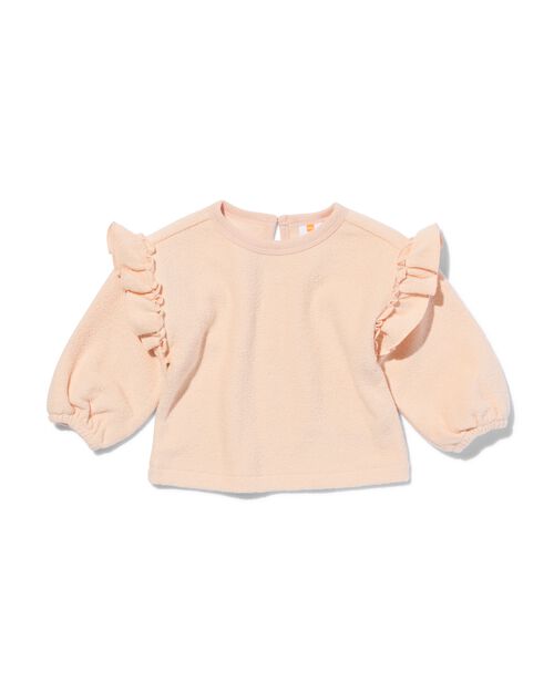pull en tissu éponge pour bébé  rose pâle