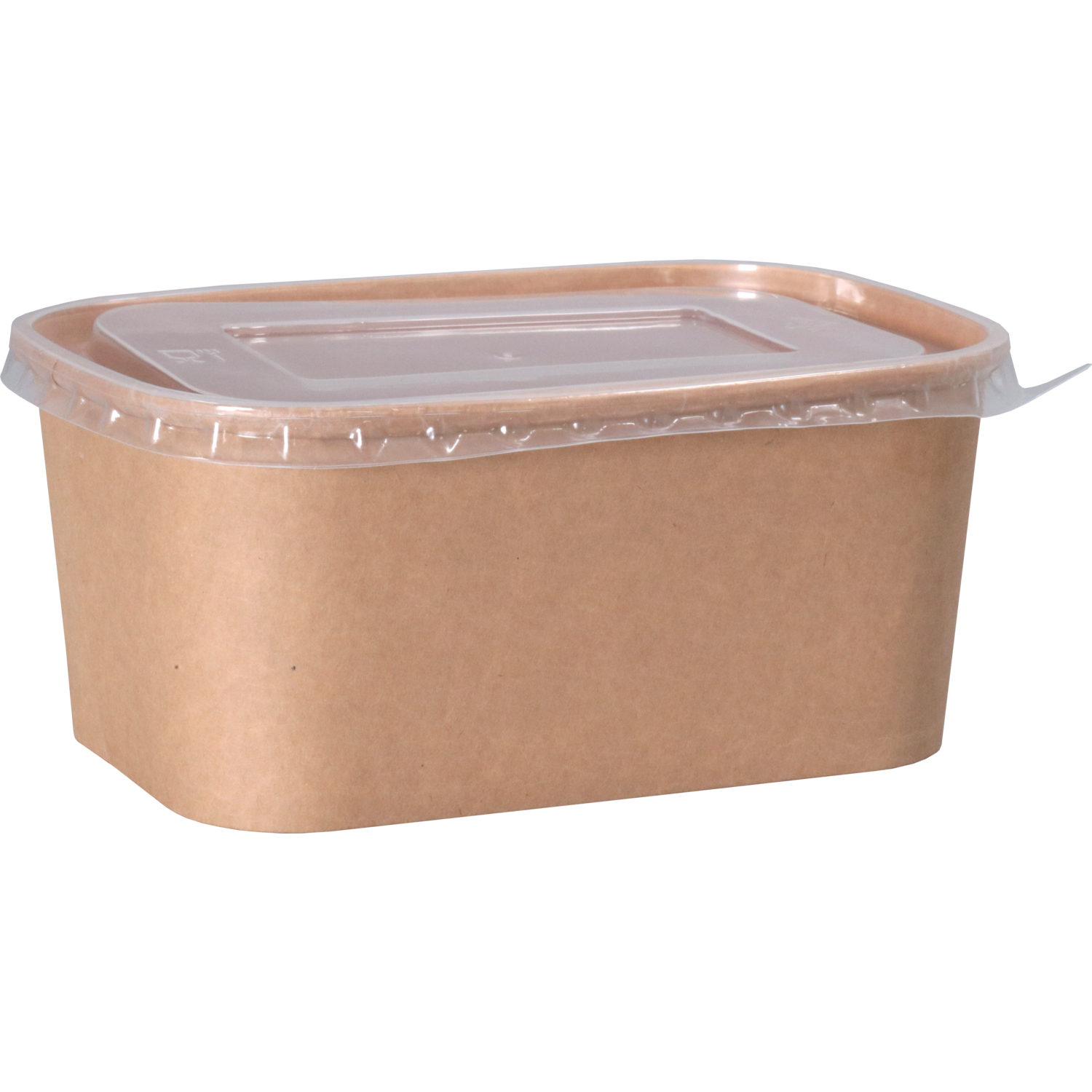 Depa Bak, Karton + PP, 1000ml, maaltijdcontainer, 169x117x76mm, bruin