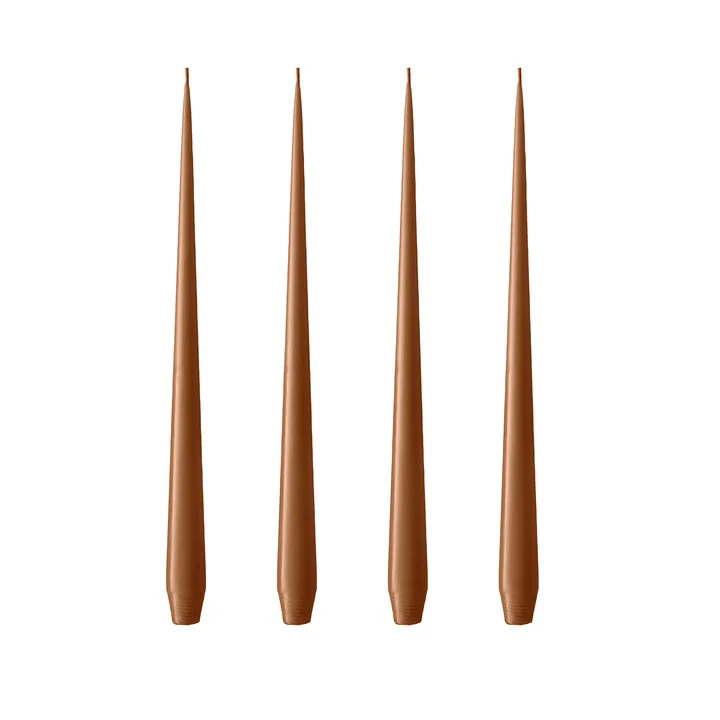 ester & erik - Spitzkerze, 24 cm, No. 23, raw toffee / matt (4er-Set)