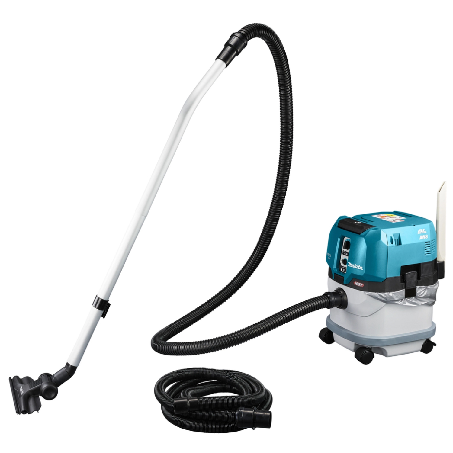Makita DK0195G201 XGT 40V Max Li-Ion accu invalzaag(SP001G) & stofzuiger (VC004G) combiset (4x 4.0Ah accu) incl. geleiderail 1500 mm (2 st), koppelstripset en tas
