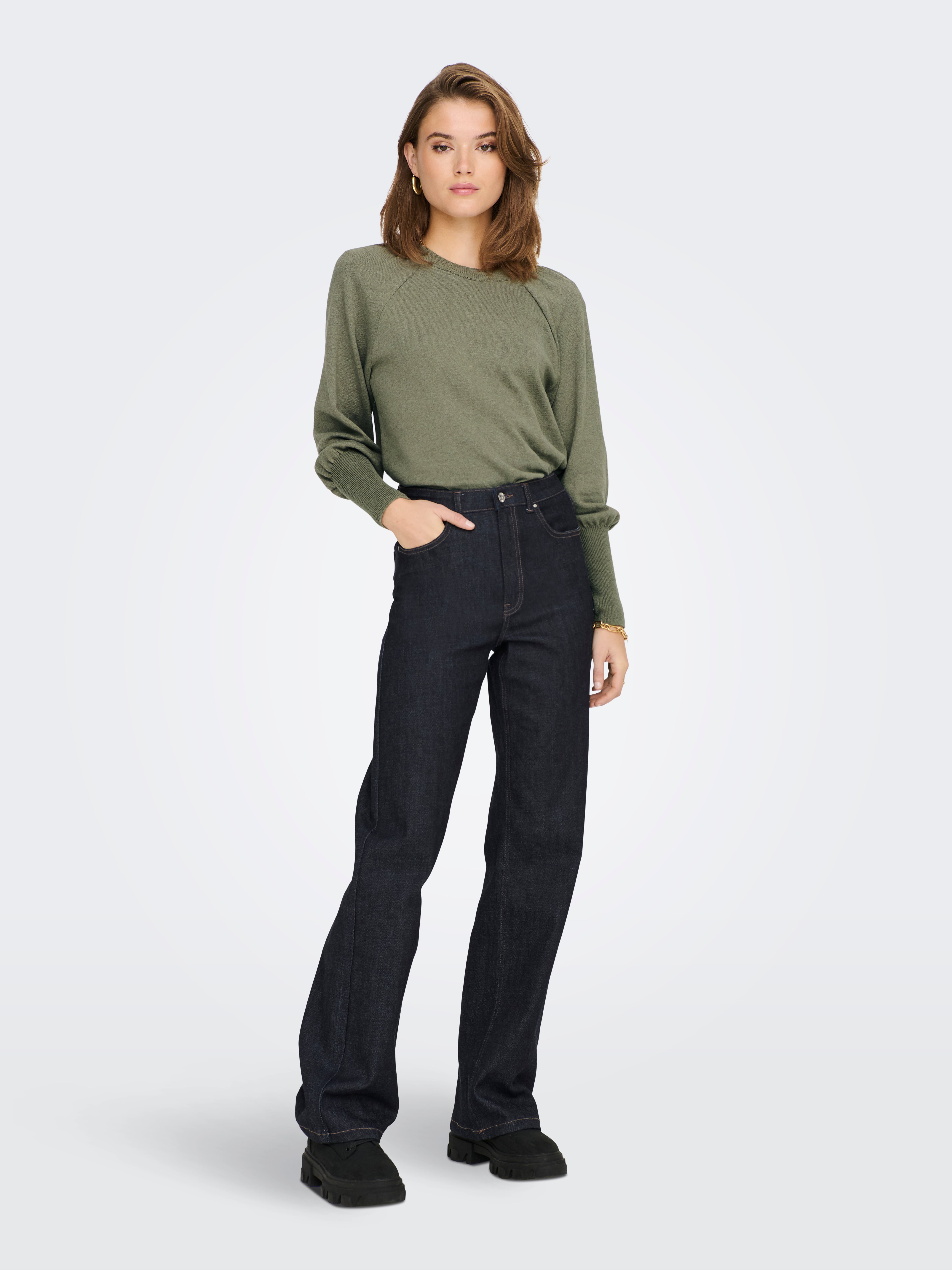 ONLASTA Strickpullover Seagrass
