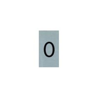 Pickup - Plaque de signalisation - 25 x 44 mm - autocollant - chiffre 0
