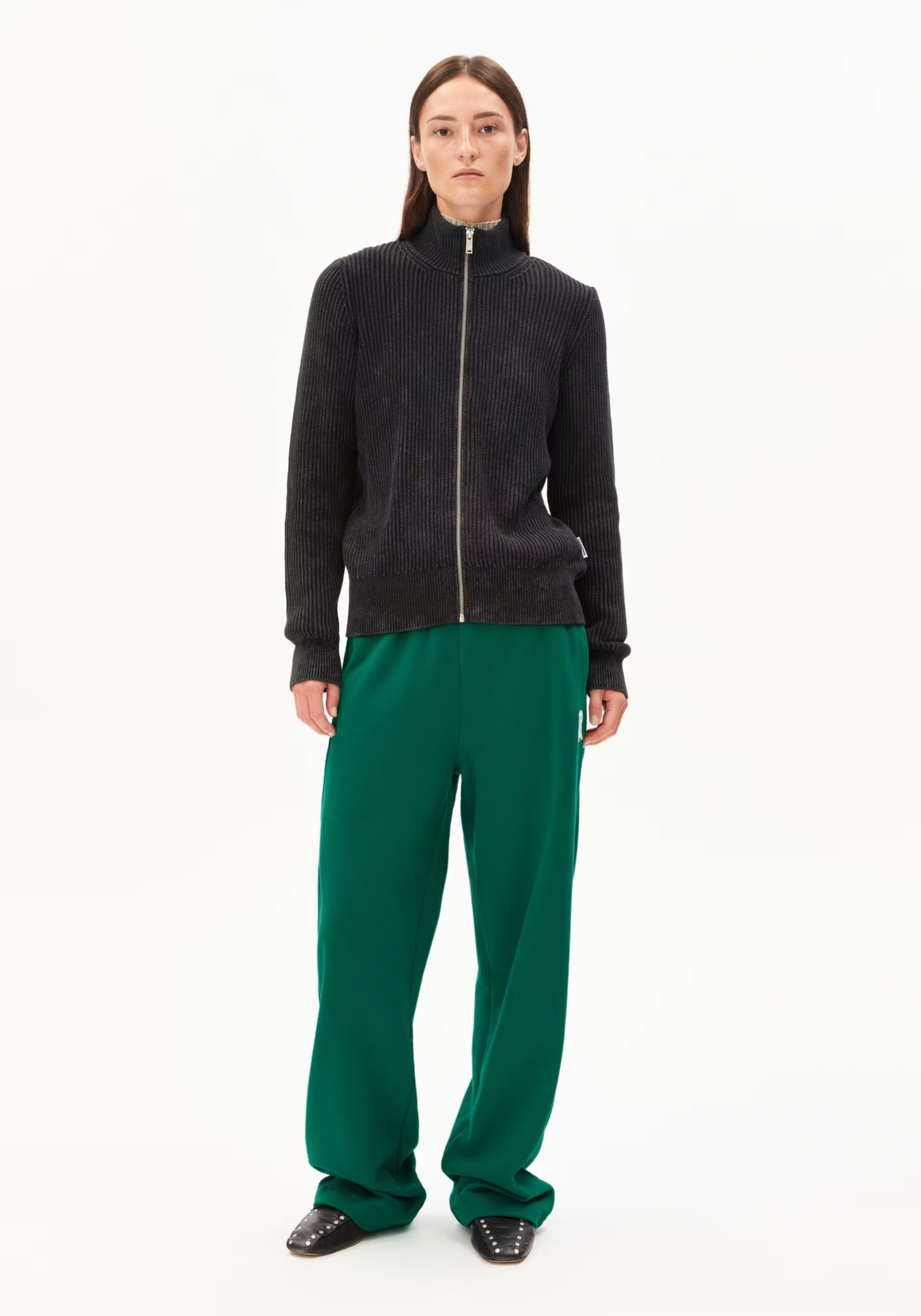 Armedangels Strick-Cardigan Rebeccaa Gmt Dye Black