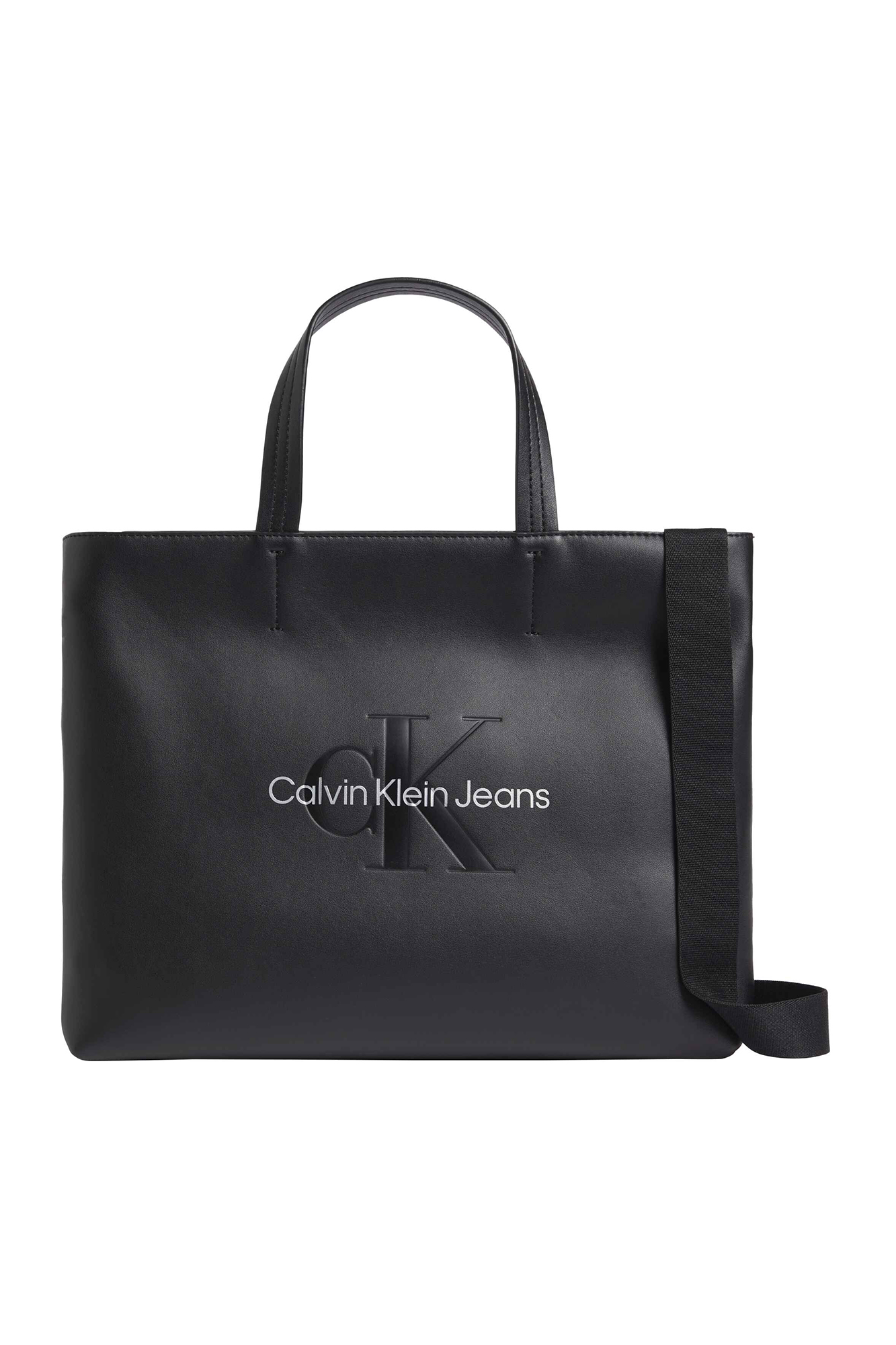Bolsa de compras estruturada feminina Calvin Jeans