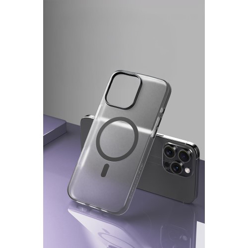 iPhone 16 Pro Max MagSafe Hybrid Hülle TPU Bumper Slim Design Matt - Schwarz