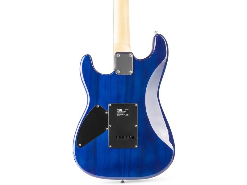 MAX E-Gitarre GigKit Quilted Style Blau E-Gitarre mit Zubehör