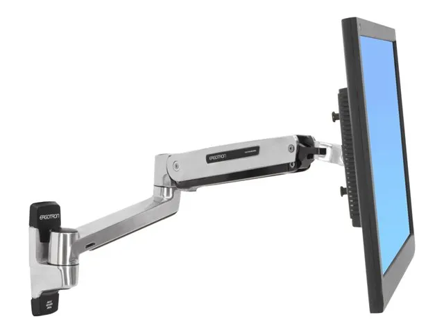 Ergotron LX - Monteringssæt (sidde-standerarm, forlængelse, base, VESA adapter) - for LCD display - kapacitet 3,2-11,3 kg - poleret aluminium - skærmstørrelse: op til 42
