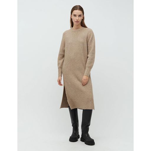 mbyM Sondra-M Strikkjole, Fossil Brown Melange, S/M