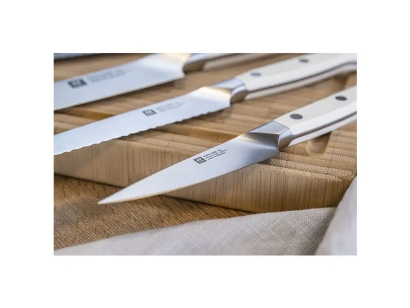 ZWILLING 38542-007-0, Kniv/bestik bloksæt, Rustfrit stål, Plast, Sølv, Sort, Hvid