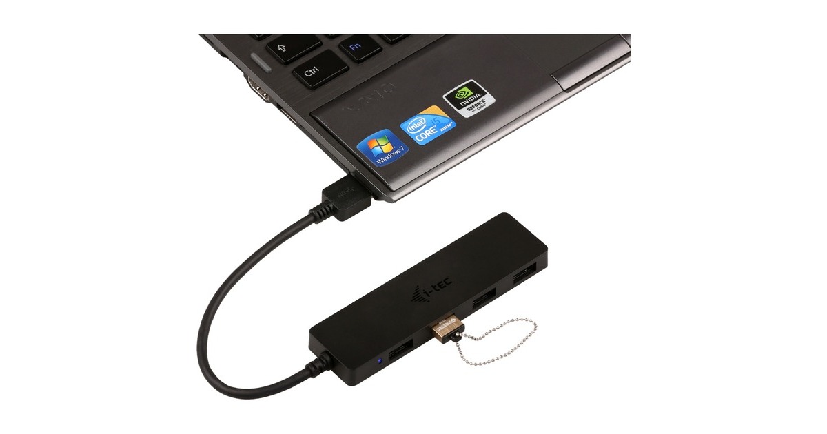 i-tec4-Port USB 3.0 Slim Passive usb-hub  (Zwart)