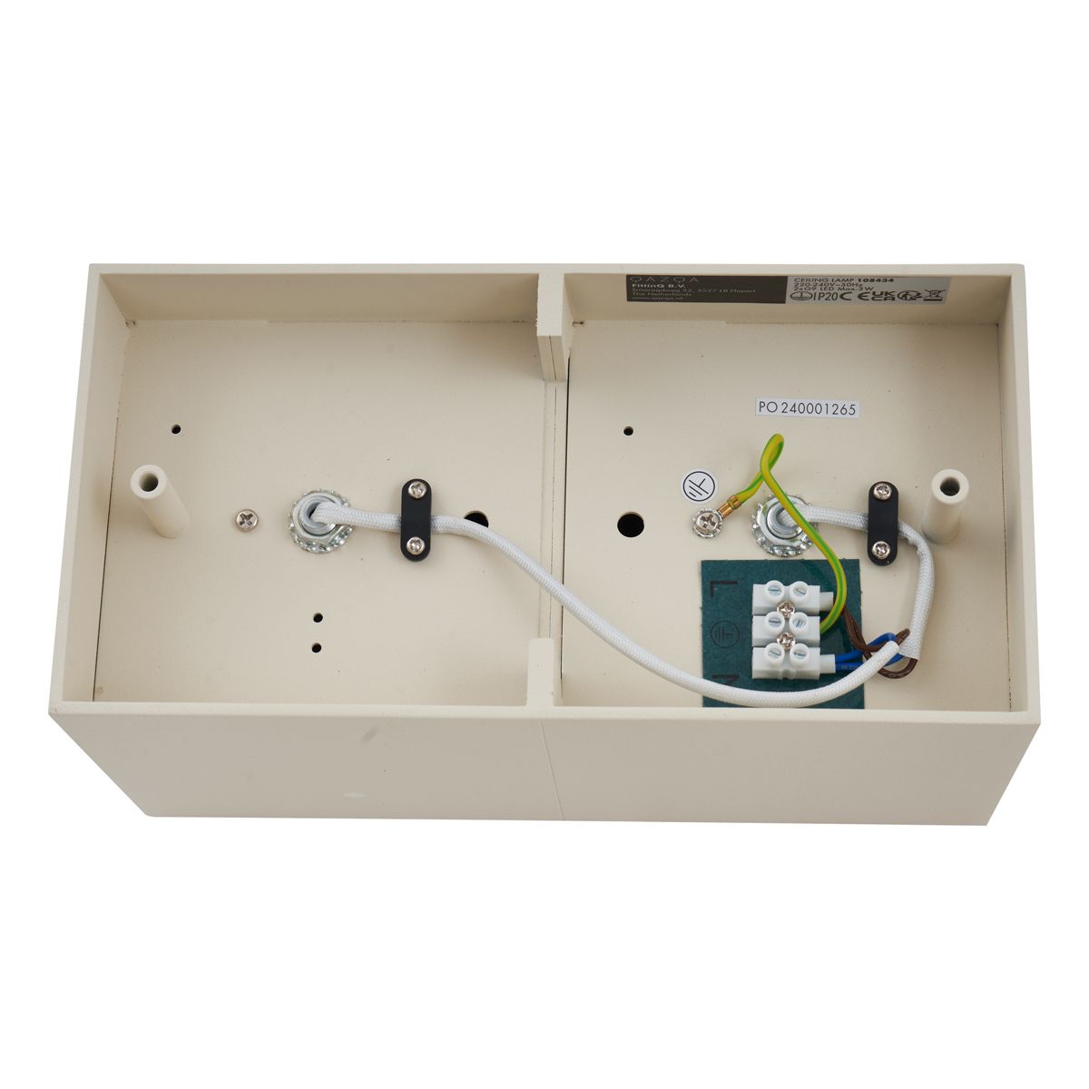 Moderne opbouwspot beige G9 draai- en kantelbaar 2-lichts - Box