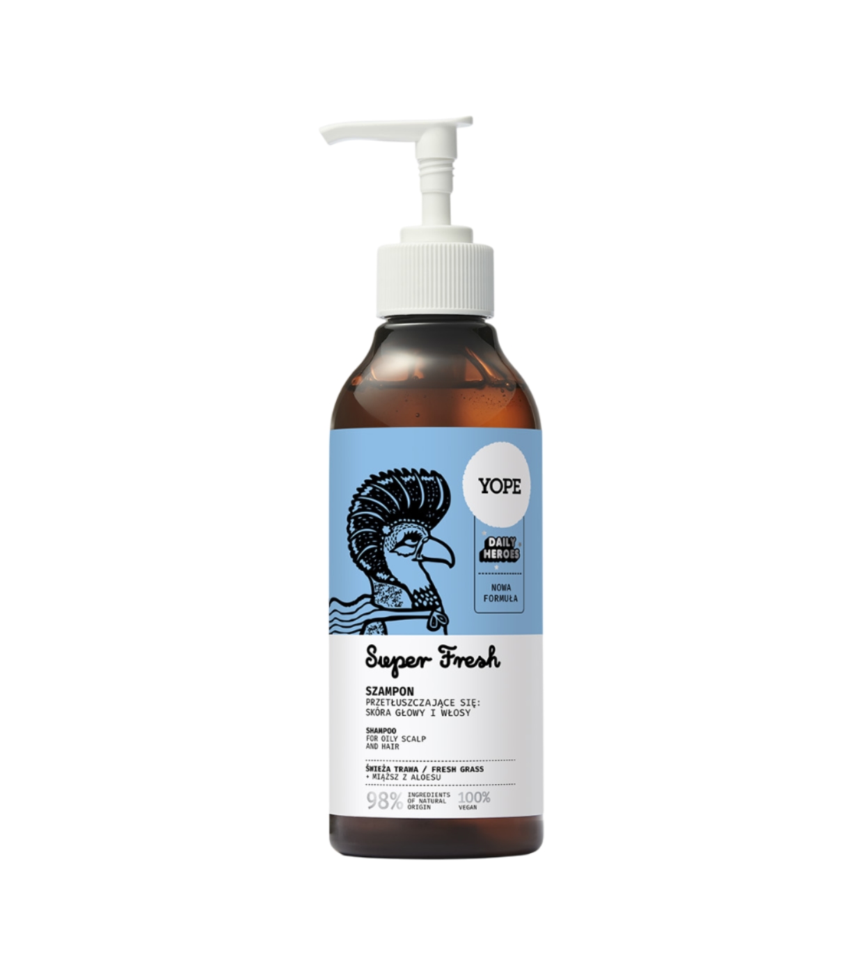 Yope - *Super Heroes* - Shampoo Super Fresh - Cabelo Oleoso