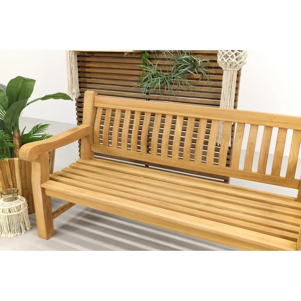 Livingfurn - Tuinbank Patrick Bench Fat - Teakhout - 50x166x45