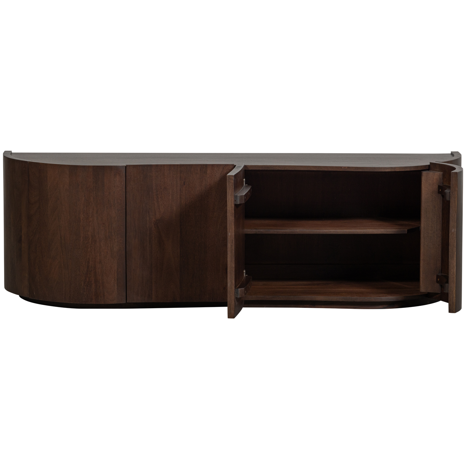 WOOOD Sense Dressoir 4-Deurs - Mango - Walnoot - 50x160x46