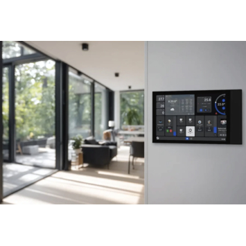 Shelly Wall Display XL slim bedieningspaneel WiFi zwart