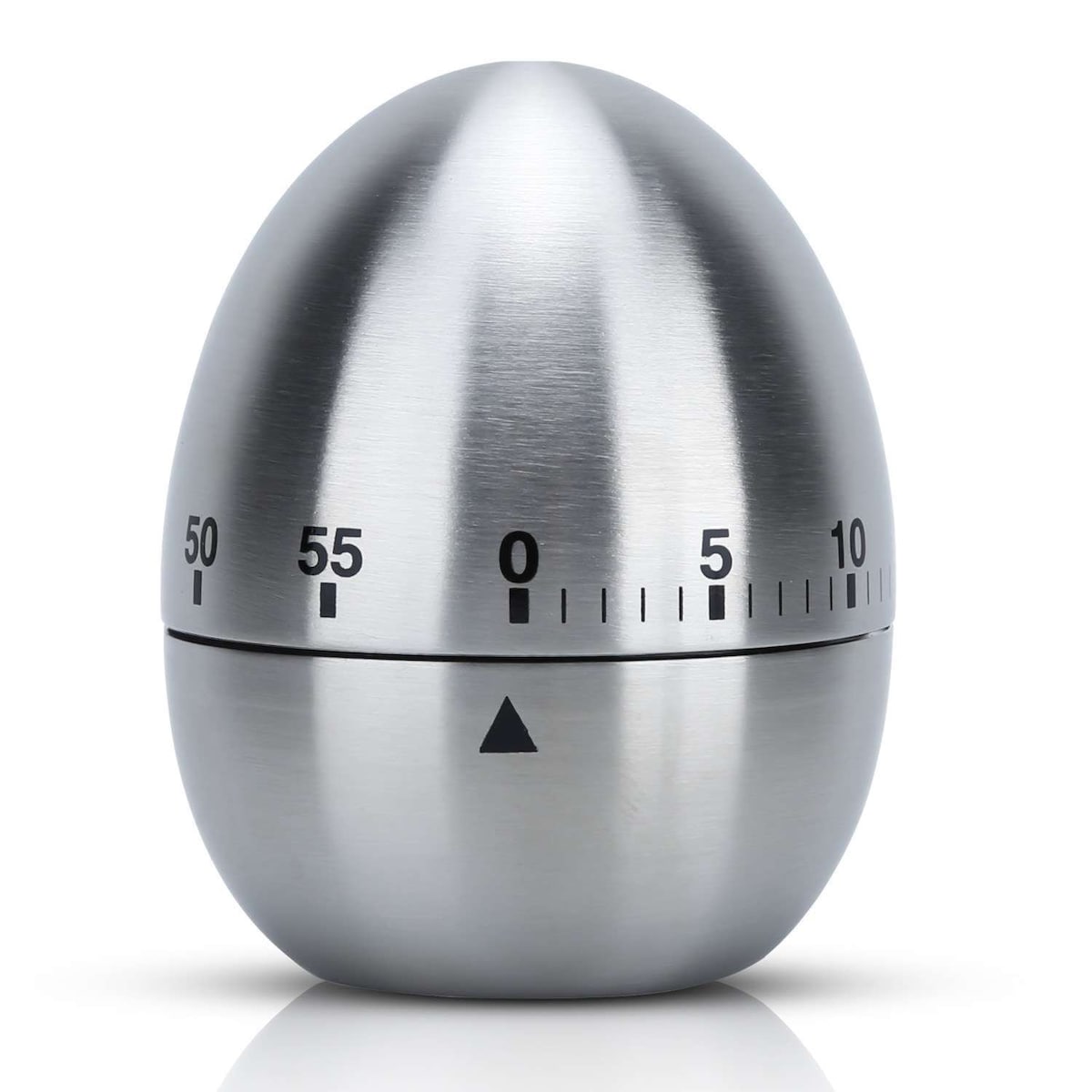 Egg Timer Rustfritt stål Kjøkken Timer (sølv)