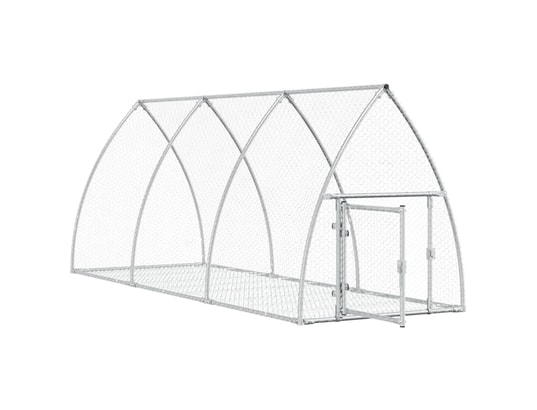 VIDAXL - Cage à lapin argenté 300x105x120 cm acier galvanisé